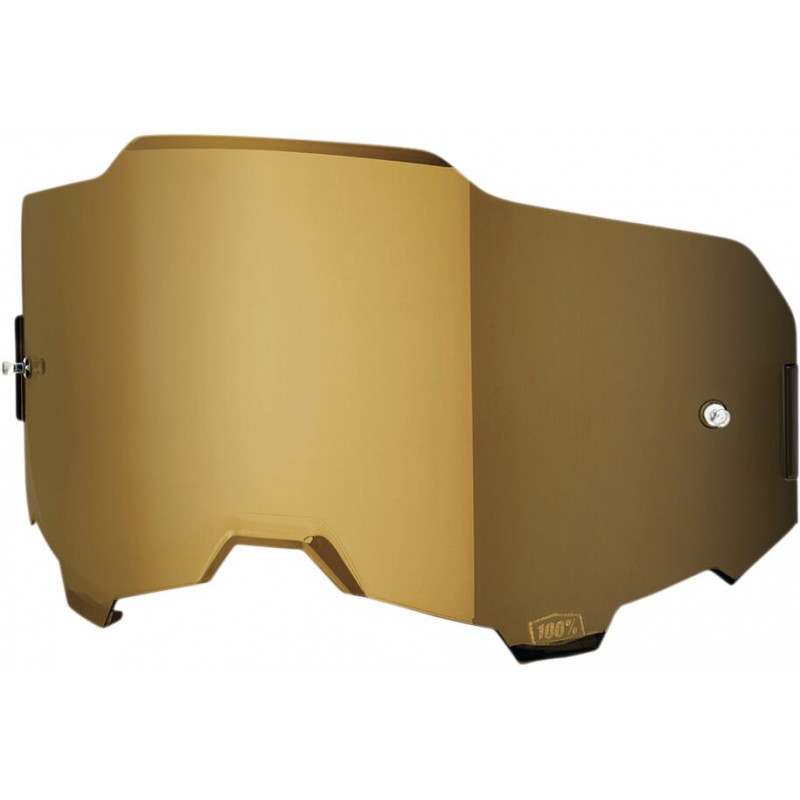 Écran masque cross 100% ARMEGA Miroir Or - Dr Rider