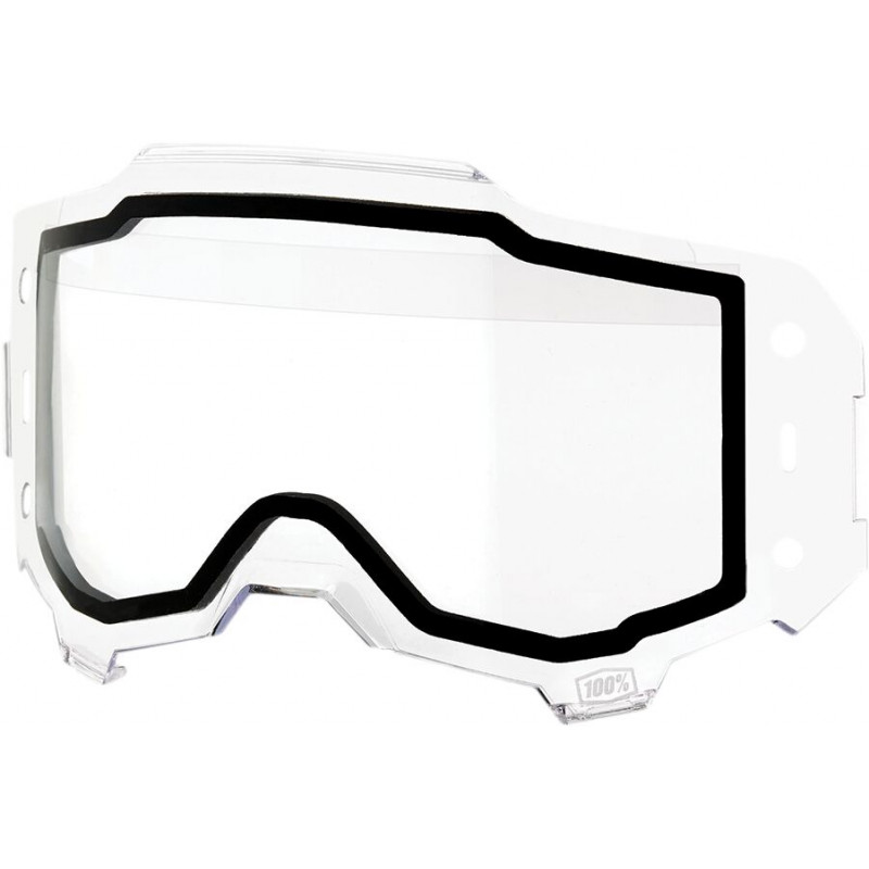 Écran masque cross 100% ARMEGA Forecast - Double écran - Dr Rider