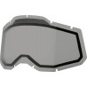 Écran masque cross 100% RACECRAFT 2 / ACCURI 2 / STRATA 2 Ventilé avec picots Smoke - Dr Rider