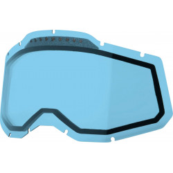 Écran masque cross 100% RACECRAFT 2 / ACCURI 2 / STRATA 2 Ventilé avec picots Bleu - Dr Rider