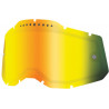 Écran masque cross 100% RACECRAFT 2 / ACCURI 2 / STRATA 2 Ventilé avec picots Miroir Or - Dr Rider
