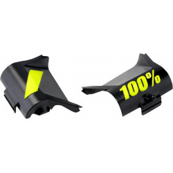 Cache boîtier roll-off masque cross 100% Forecast Noir/Jaune Fluo - Dr Rider