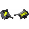 Cache boîtier roll-off masque cross 100% Forecast Noir/Jaune Fluo - Dr Rider