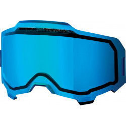 Écran masque cross 100% ARMEGA - Injecté Double Ventilé Miroir Bleu - Dr Rider