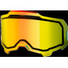 Écran masque cross 100% ARMEGA - Injecté Double Ventilé Miroir Or - Dr Rider