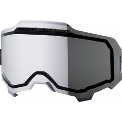 Écran masque cross 100% ARMEGA - Injecté Double Ventilé Miroir Argent - Dr Rider