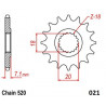 FRNT SPRCKET STEEL 520-15T SZK - 12122481 - Dr Rider