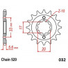FRNT SPRCKET STEEL 520-12T KWS - 12122482 - Dr Rider