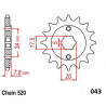 FRNT SPRCKET STEEL 520-14T HON - 12122489 - Dr Rider