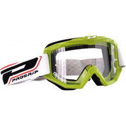 Masque cross Progrip Atzaki 3201 Vert - Écran clair | Dr Rider