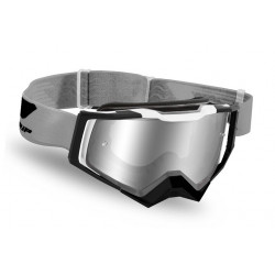 Masque cross Progrip Rapid 3309 Gris/Noir/Blanc - Écran miroir vert | Dr Rider