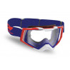 Masque cross Progrip Rapid 3309 Rouge/Blanc/Bleu - Écran clair | Dr Rider