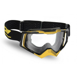 Masque cross Progrip Rapid 3309 Gris/Or/Noir - Écran clair | Dr Rider