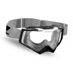 Masque cross Progrip Rapid 3309 Gris/Noir/Blanc - Écran clair | Dr Rider