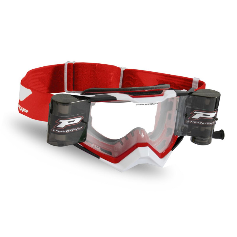 Masque cross Progrip Rapid 3309 Rouge/Blanc/Noir - Roll-Off | Dr Rider