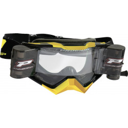 Masque cross Progrip Rapid 3309 Gris/Or/Noir - Roll-Off | Dr Rider