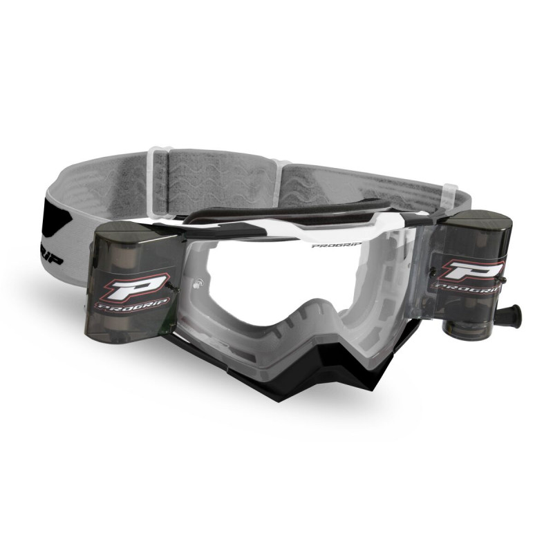 Masque cross Progrip Rapid 3309 Gris/Noir/Blanc - Roll-Off | Dr Rider