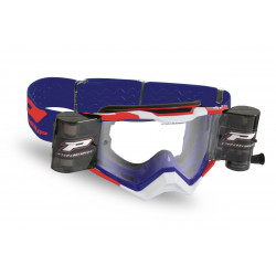 Masque cross Progrip Rapid 3309 Noir/Bleu/Blanc - Roll-Off | Dr Rider