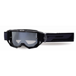 Masque cross Progrip Vision Go 3300 Noir mat - Écran miroir argent | Dr Rider