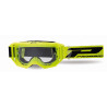 Masque cross Progrip Vision Go 3300 Jaune fluo - Écran clair | Dr Rider