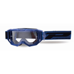 Masque cross Progrip Vision Go 3300 Bleu mat - Écran clair | Dr Rider