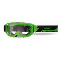 Masque cross Progrip Vision Go 3300 Vert mat - Écran clair | Dr Rider
