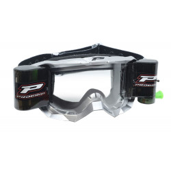 Masque cross Progrip Vision Go 3300 Argent mat - Roll-Off XXL | Dr Rider