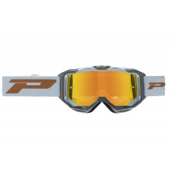 Masque cross Progrip Vista 3303 Gris foncé/Gris - Écran miroir orange | Dr Rider