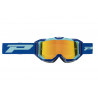Masque cross Progrip Vista 3303 Bleu/Turquoise - Écran miroir orange | Dr Rider