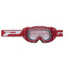 Masque cross Progrip Vista 3303 Rouge - Écran clair + écran clair supplémentaire | Dr Rider