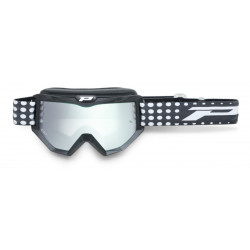 Masque cross Progrip Atzaki 3201 Noir mat - Écran miroir argent | Dr Rider