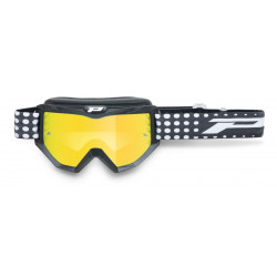 Masque cross Progrip Atzaki 3201 Noir mat - Écran miroir jaune | Dr Rider