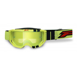 Masque cross Progrip Vision Go 3300 Jaune fluo/Noir - Écran miroir jaune | Dr Rider