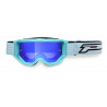 Masque cross Progrip Vision Go 3300 Vert d’eau - Écran miroir bleu | Dr Rider