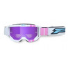 Masque cross Progrip Vision Go 3300 Blanc/Rose - Écran miroir violet | Dr Rider
