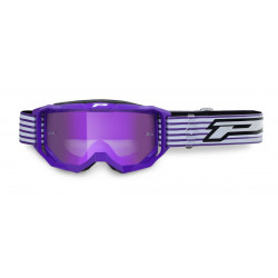 Masque cross Progrip Vision Go 3300 Violet - Écran miroir violet | Dr Rider