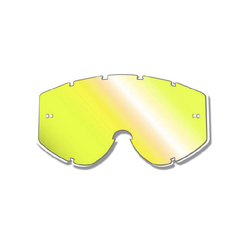 Écran de masque cross Progrip 3397 miroir jaune - Dr Rider