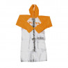 Imperméable long RFX Race Series - taille L - transparent/orange