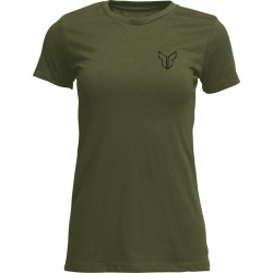 TEE WOMENS PATCHED UP MIL GRN  - 30314335 - Dr Rider