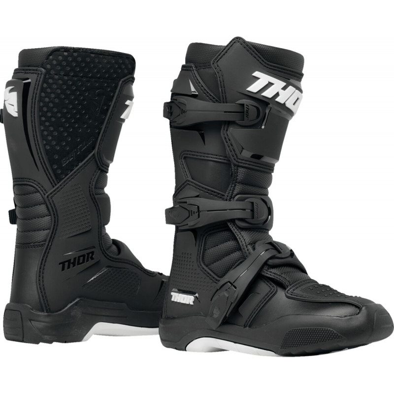 BOOT YTH BLITZ XR BK/WH 6 - 34110729 - Dr Rider