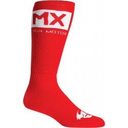 SOCK MX SOLID RD/WH 6-9 - 34310673 - Dr Rider