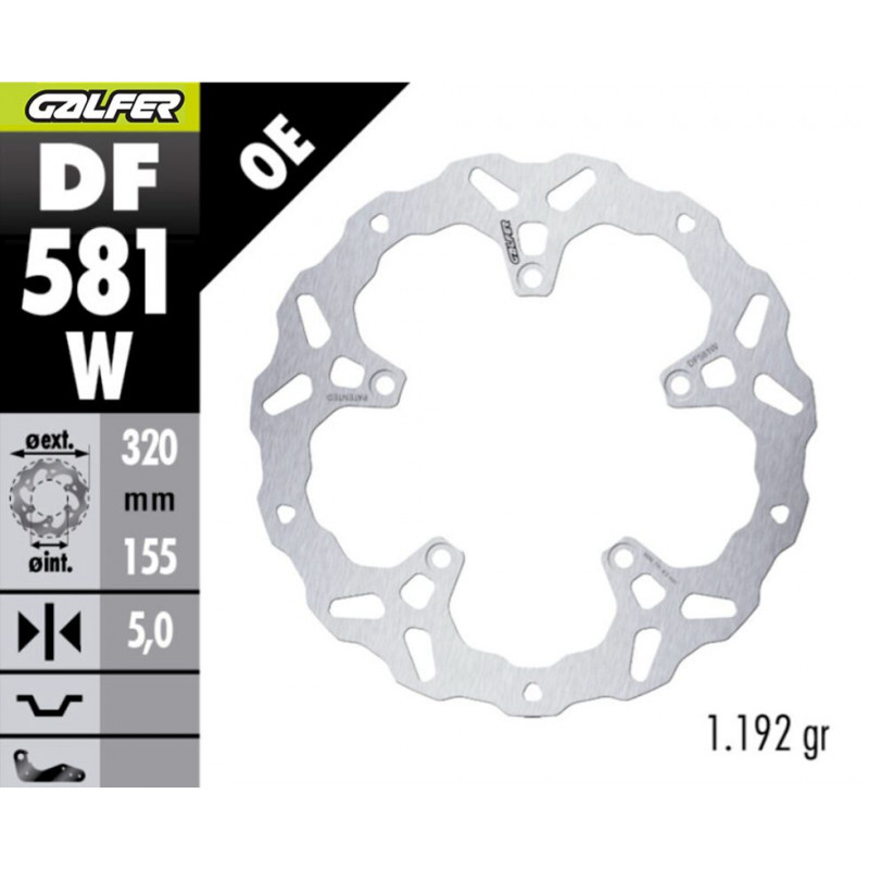 BRAKE DISC WAVE FIXED FR - 17105290 - Dr Rider
