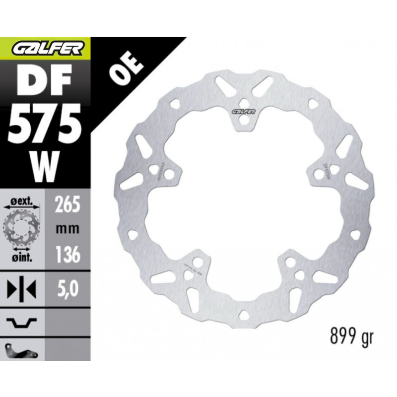 BRAKE DISC WAVE FIXED RR - 17105293 - Dr Rider