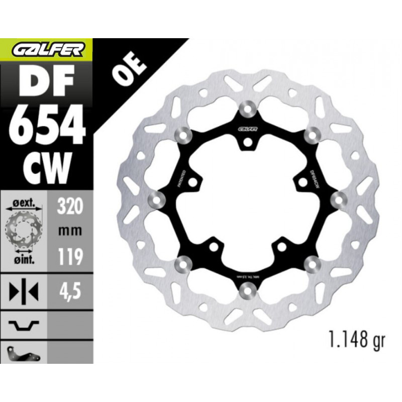 BRAKE DISC FLOAT WAVE FR - 17105295 - Dr Rider