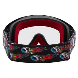 Masque cross enfant Oakley O-Frame 2.0 PRO XS MX - Troy Lee Designs Series EYEBALLS BLACK - Écran clair - Dr Rider