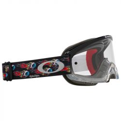 Masque cross enfant Oakley O-Frame 2.0 PRO XS MX - Troy Lee Designs Series EYEBALLS BLACK - Écran clair - Dr Rider