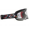 Masque cross enfant Oakley O-Frame 2.0 PRO XS MX - Troy Lee Designs Series EYEBALLS BLACK - Écran clair - Dr Rider
