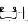 Plaquettes de frein TECNIUM Performance métal fritté - MF460 - Dr Rider