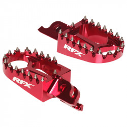 Repose-pieds RFX Pro Series aluminium CNC - rouge - Dr Rider