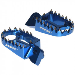 Repose-pieds RFX Pro Series aluminium CNC - bleu - Dr Rider